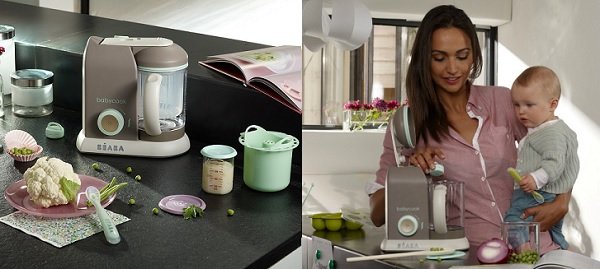 BEABA Babycook Pro - steams and blends healthy meals for baby in just 15 minutes