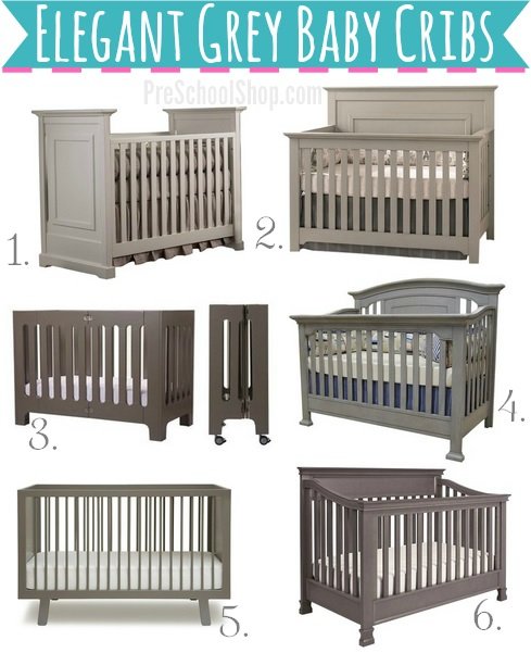 The Most Elegant Baby Cribs in Neutral Grey Tones